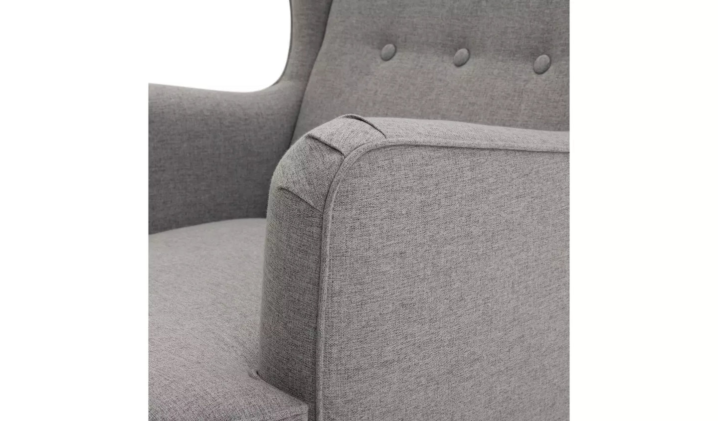 Habitat Callie Fabric Wingback Chair - Grey
